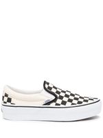 Vans chaussures de skate à motif damier - Blanc