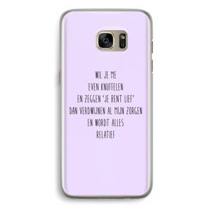 Relatief: Samsung Galaxy S7 Edge Transparant Hoesje