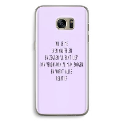 Relatief: Samsung Galaxy S7 Edge Transparant Hoesje