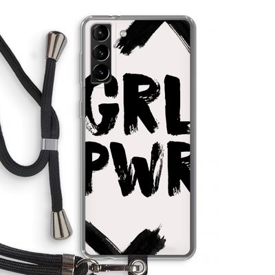 Girl Power #2: Samsung Galaxy S21 Plus Transparant Hoesje met koord