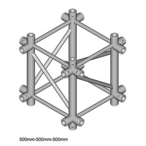 Duratruss DT 44 C61-XUD 6-weg truss koppelstuk