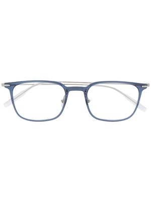 Montblanc lunettes de vue à monture carrée - Bleu