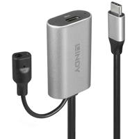 LINDY USB-kabel USB 3.2 Gen1 (USB 3.0 / USB 3.1 Gen1) USB-C stekker, USB-C bus 5.00 m Zwart 43271 - thumbnail