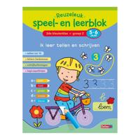 Deltas Reuzeleuk speel- en leerblok ik leer tellen en schrijven 5- Deltas Reuzeleuk speel- en leerblok ik leer tellen en schrijven 5-