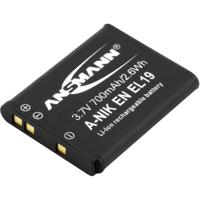 Ansmann A-Nik ENEL 19 Camera-accu Vervangt originele accu EN-EL19 3.7 V 700 mAh Ansmann A-Nik ENEL 19 Camera-accu Vervangt originele accu EN-EL19 3.7 V 700 mAh