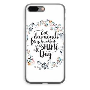 Diamonds: iPhone 8 Plus Transparant Hoesje