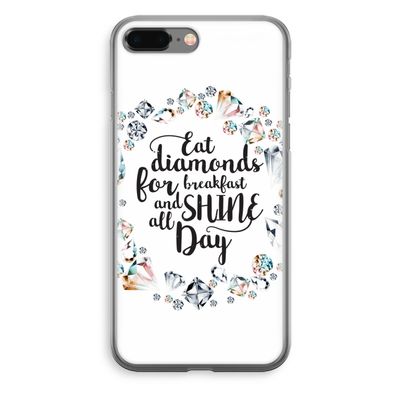 Diamonds: iPhone 8 Plus Transparant Hoesje
