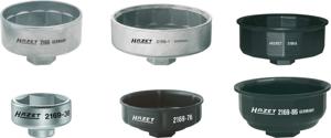 HAZET Oliefiltersleutelset 2169/6 · 3/8 inch (10 mm) vierkant hol, 1/2 inch (12,5 mm) vierkant hol · Buiten-zeskant-profiel · 6-delig
