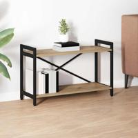 Boekenkast artisanaal eikenkleurig 80 x 30 x 48.5 cm