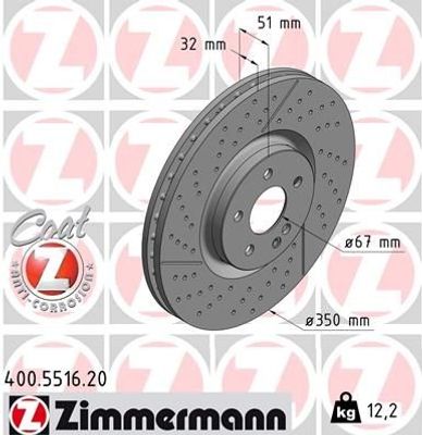 Remschijf Coat Z 400551620