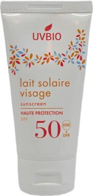 Uvbio Sunscreen face tube SPF50 bio