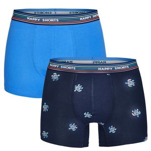 Happy Shorts Happy Shorts 2-Pack Boxershorts Heren Turtels Print