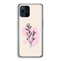 Roses are red: Oppo Find X3 Pro Transparant Hoesje - thumbnail