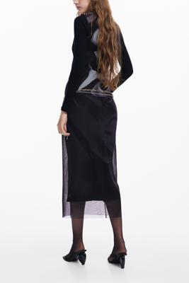 Multipositionele midi-jurk - BLACK - M