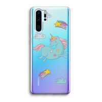 Vliegende eenhoorn: Huawei P30 Pro Transparant Hoesje
