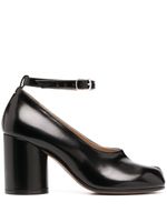 Maison Margiela escarpins Mary Jane Tabi en cuir - Noir