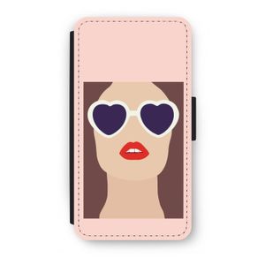 Red lips: iPhone X Flip Hoesje