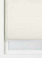 HEMA Plisse dubbel verduisterend witte achterzijde ivoor (ivoor)