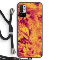 Eternal Fire: Xiaomi Redmi Note 10 5G Transparant Hoesje met koord