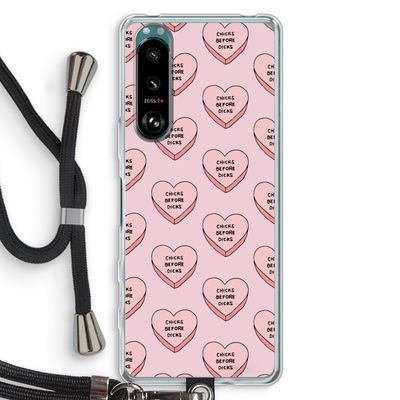 Chicks before dicks: Sony Xperia 5 III Transparant Hoesje met koord