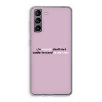uw waarde daalt niet: Samsung Galaxy S21 Transparant Hoesje