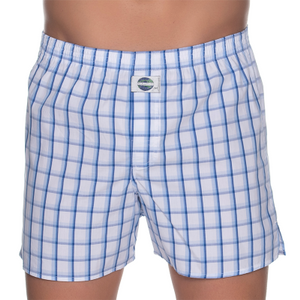 DEAL boxershort check blauw/wit