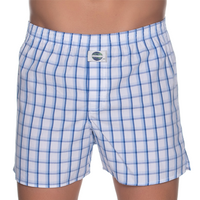 DEAL boxershort check blauw/wit - thumbnail