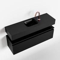 Toiletmeubel Mondiaz Andor | 100 cm | Meubelkleur Urban | Lex vrijhangend wastafel Urban Midden | 1 kraangat