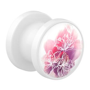 Tunnel met La vie en rouge Acryl Tunnels & Plugs