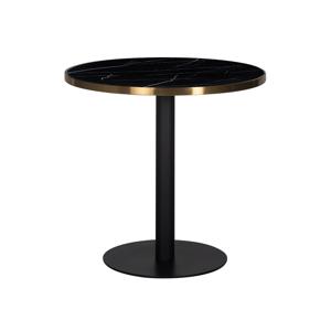 Richmond Ronde Bistrotafel Zenza Faux Marmer, Ø80cm - Zwart