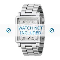 Armani horlogeband AR5330 Roestvrij staal (RVS) Zilver 22mm