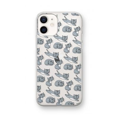 Poezen: iPhone 12 mini Transparant Hoesje