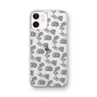 Poezen: iPhone 12 mini Transparant Hoesje