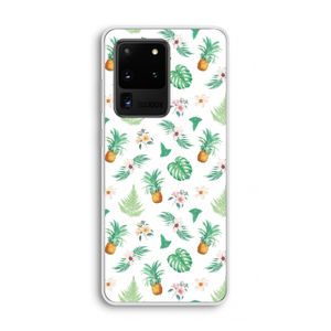 Ananas bladeren: Samsung Galaxy S20 Ultra Transparant Hoesje