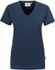 Hakro 126 Women's V-neck shirt Classic - Navy - L