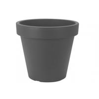 Plantenpot/bloempot - Tuin buiten - kunststof - grijs - D30 cm Plantenpot/bloempot - Tuin buiten - kunststof - grijs - D30 cm