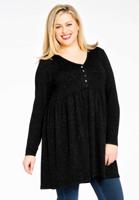 Yoek Tuniek met knopen SILVER CRUSH | Zwart | Maat 46/48