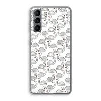 Zwanen: Samsung Galaxy S21 Transparant Hoesje