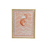 Muurdeco canvas cocktail 40x2,6x50cm