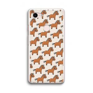 Pony: Google Pixel 3 Transparant Hoesje