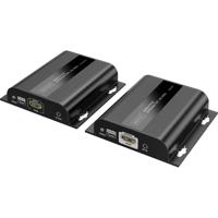 Digitus DS-55353 HDMI-extenderset HDMI, HDMI-ingang, USB, USB-A, USB-A 1.1, RJ45, Micro-USB Via netwerkkabel RJ45 200 m