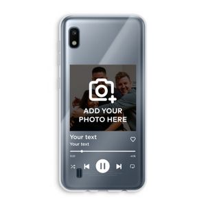Music Player: Samsung Galaxy A10 Transparant Hoesje