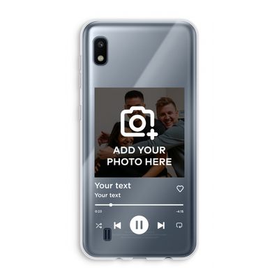 Music Player: Samsung Galaxy A10 Transparant Hoesje