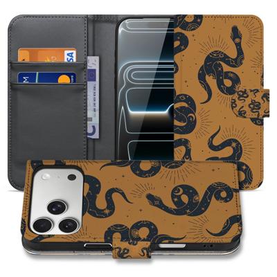 Telefoonhoesje iPhone 17 Pro Max Slangenontwerp Met Pasjes
