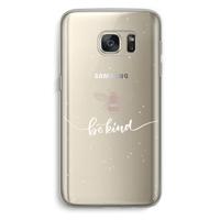Be(e) kind: Samsung Galaxy S7 Transparant Hoesje - thumbnail