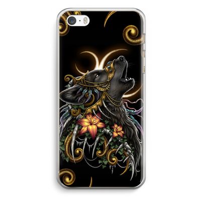Huilende Wolf: iPhone 5 / 5S / SE Transparant Hoesje
