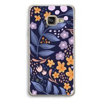Flowers with blue leaves: Samsung A3 (2017) Transparant Hoesje