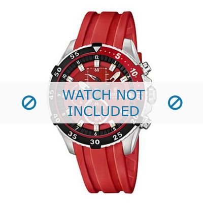 Festina horlogeband F16604-4 Rubber Rood