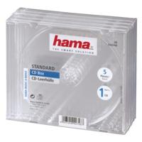 Hama cd box transparant 5pak Hama cd box transparant 5pak
