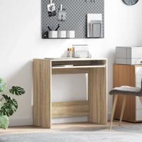 Bureau met plank Sonoma eiken 77,5 x 43 x 79 cm Bewerkt hout